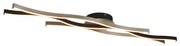 Design plafondlamp zwart met zilver incl. LED dimbaar - Blaze