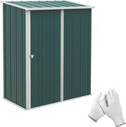 Outsunny Magazie Grădină Mare din Oțel cu Zăvor pentru Grădină, Negru | Aosom Romania