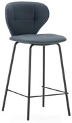 Scaune de bar gri-închis 2 buc. (înălțime șezut 67 cm) Maura – Marckeric