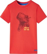 vidaXL Tricou pentru copii, roșu, 128