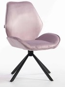 HR350 BAZĂ STEA Scaun Mov din Catifea Bază Neagră