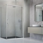 Perete lateral stanga Radaway Idea KDJ 75 cm finisaj nichel periat-transparent sticla 6 mm