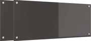 vidaXL Panou de bucătărie 2 pcs Gri închis 100 x 40 cm