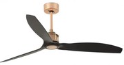 Ventilator de tavan cu telecomanda design modern JUST FAN cupru