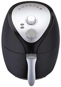 Friteuza cu aer cald Crown CAF-3013, 1300W, 3 L, 7 programe, Pana la 200°C, Indicatoare luminoase, Timer, Negru/gri