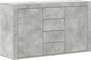 vidaXL Bufet cu sertar Gri din beton 120 x 36 x 69 cm Lemn compozit