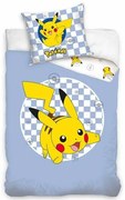 Carbotex Lenjerie de pat din bumbac pentru copiiPokémon Unique Pikachu, 140 x 200 cm, 70 x 90 cm
