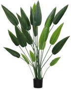 HOMCOM Plantă Artificială "Pasărea Paradisului" cu 20 de Frunze și Ghiveci | Aosom Romania
