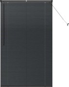 vidaXL Jaluzele venetiene Manual Negru 175 x 100 cm Aluminiu