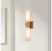 Elstead KRISTY-2WB-DG-OPAL-LED Aplică pentru baie KRISTY, 2 x G9 (4 W), 230 V, IP44, finisaj cupru