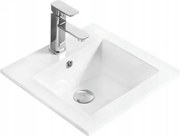 Mexen Stella chiuvetă încastrată în blat 41 x 41 cm, albă - 25454100