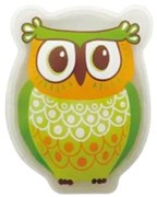 Pernuță cu gel cald Bufniță, verde