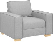 vidaXL Canapea fotoliu gri nor, 100x78x84 cm, material textil