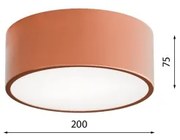 Plafonieră pentru baie CLEO 1xE27/24W/230V d. 20 cm cupru IP54