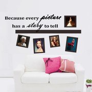 Sticker perete A story to tell photo frame 30x90 cm