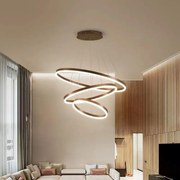 Lustra LED Cu Telecomanda, Elit's Esn5205-3F, Gold, 160w