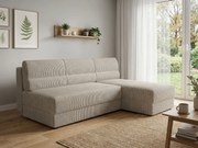 Coltar extensibil de colt TAVERO SLIM, bej deschis, reversibil, 201x140 cm