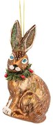 Ornament de Crăciun lucrat manual din sticlă 12,5 cm Festive Hare – Sass & Belle