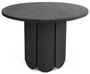 Masă de dining rotundă cu aspect de lemn de stejar ø 98 cm Soft – Woodman