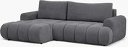 Colțar extensibil pentru dormit Lutario Mini stânga - chenille gri Vibe 95
