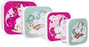 Set de 4 bucăți de cutii de gustări Orion Unicorn