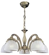 Candelabru clasic design italian din alama, sticla 5650 RA-L. 5650/5