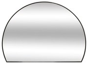 Oglindă semicirculară pentru hol ALICE, cadru metalic, 90 x 65 cm, negru