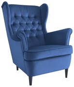 Fotoliu Harry Velvet bleumarin Blu86