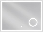 Mexen Kala oglindă de baie iluminată cu oglindă cosmetică 80 x 60 cm, LED 6000K, anti-aburire - 9820-080-060-611-00