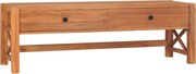 vidaXL Comodă TV, 140x40x45 cm, lemn de tec