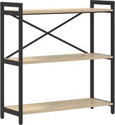 vidaXL Raft pentru cărți Stejar Sonoma 80 x 30 x 85 cm Lemn compozit
