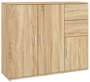 Servanta, stejar sonoma, 91x29,5x75 cm, lemn prelucrat