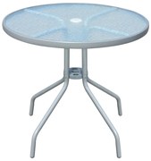 vidaXL Masă de bistro, gri, 80 x 71 cm, oțel