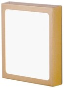 Plafoniera LED moderna design slim Lero 23x23cm auriu mat