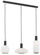 Lustra cu 3 pendule design modern SAGUNTO, negru