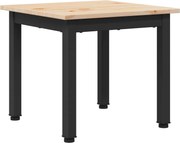 vidaXL Masă de cafea natural 40 x 40 x 36 cm Lemn de pin masiv
