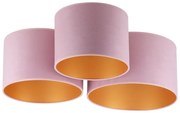Duolla - Plafonieră ROLLER TRIO 3xE27/60W/230V roz