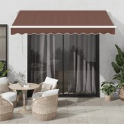 vidaXL Copertina retractabilă automat, maro, 300x250 cm