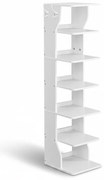 Vasagle Suport pantofi CINDY, 6 niveluri, 30x26.4x110.4cm, alb