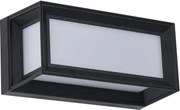 Brilagi - Aplică LED de exterior cu senzor PARKER, 12W/230V, negru, IP44