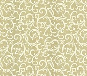 Tapet Brodsworth, Gold Metallic Luxury Patterned, 1838 Wallcoverings, 5.3mp / rola