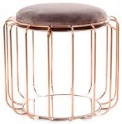 Taburet tapitat/masuta de cafea rotund/a Comfortable 50x50x45 cm lila