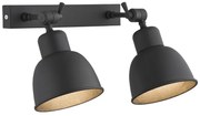 Aplica de perete reglabila stil industial EUFRAT 2 neagra