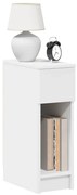vidaXL Noptiere cu sertar 2 buc Alb 20x36x60 cm