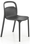 Scaun din plastic negru K490