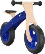vidaXL Bicicletă echilibru de copii, cauciucuri pneumatice, albastru