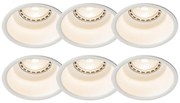 Set de 6 spoturi moderne îngropate albe - Dept