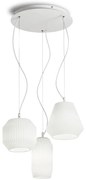 Lustra cu 3 pendule design modern ORIGAMI SP3, alb 198095