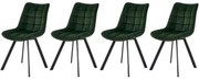 Set 4 scaune K332 velvet verde
