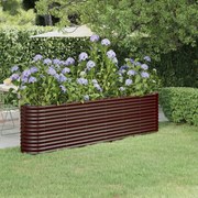 vidaXL Strat înălțat grădină 260x40x68 cm oțel galvanizat